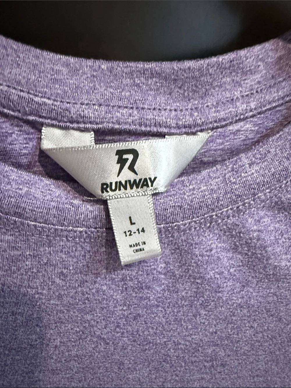 Kids' Long Sleeve Crewneck Top - Lavender Heather